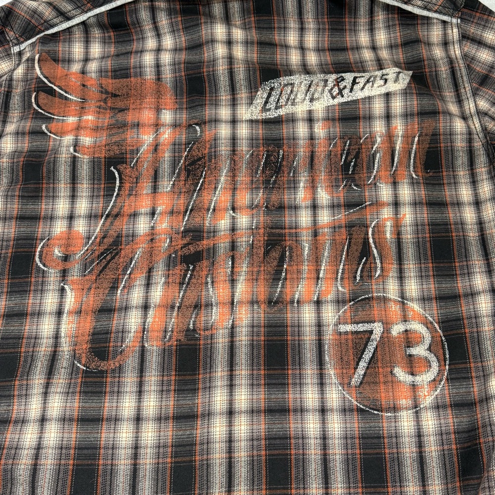 Affliction American Customs Loud & Fast 73 Hooded Flannel‎ XL